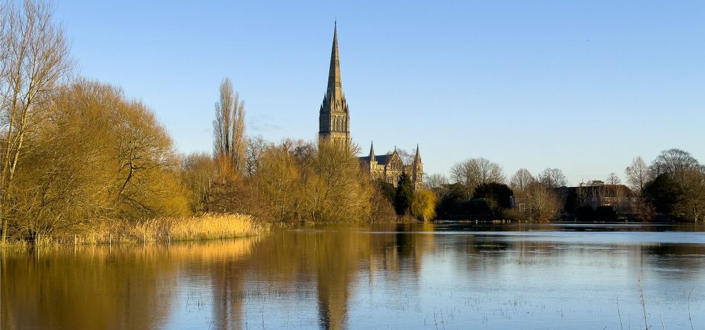 Salisbury Cathedral as seen from the Town Path